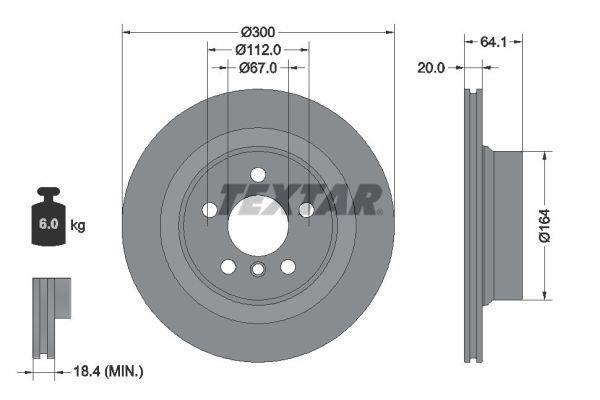 Disques de frein TEXTAR 92326905