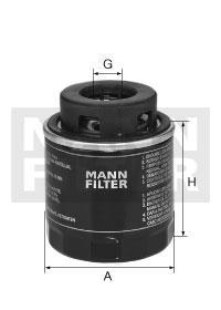 Filtre à huile MANN-FILTER W 712/91