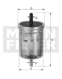 Filtre à carburant (Filtre à gasoil) MANN-FILTER ref. WK 68