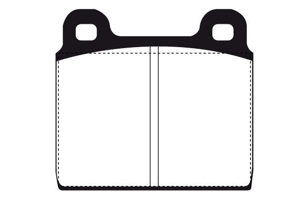 Jeu de 4 plaquettes de frein Raicam RA.0004.1