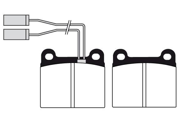 Jeu de 4 plaquettes de frein Raicam RA.0015.1