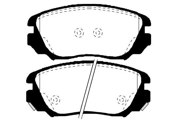 Jeu de 4 plaquettes de frein Raicam RA.1006.0