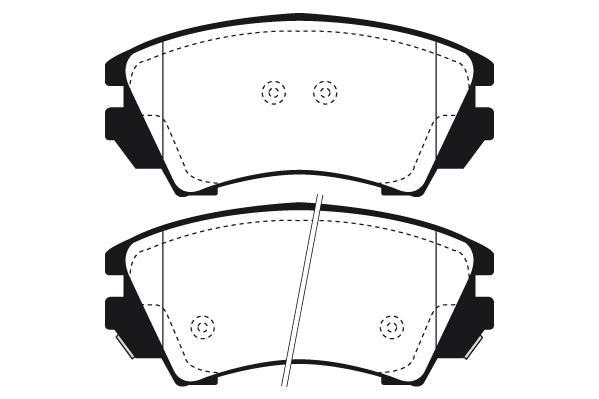 Jeu de 4 plaquettes de frein Raicam RA.1007.0