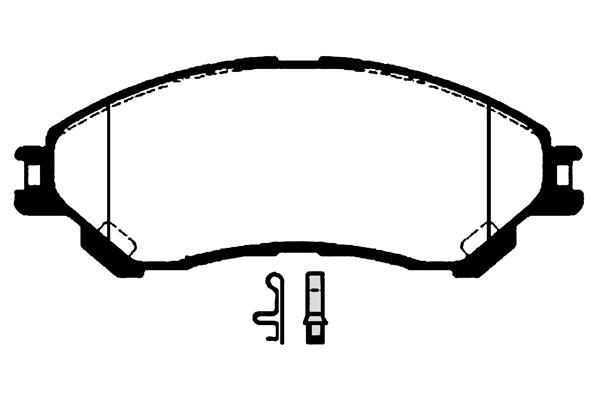 Jeu de 4 plaquettes de frein Raicam RA.1010.0