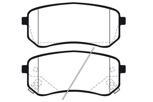 Jeu de 4 plaquettes de frein Raicam RA.1031.0