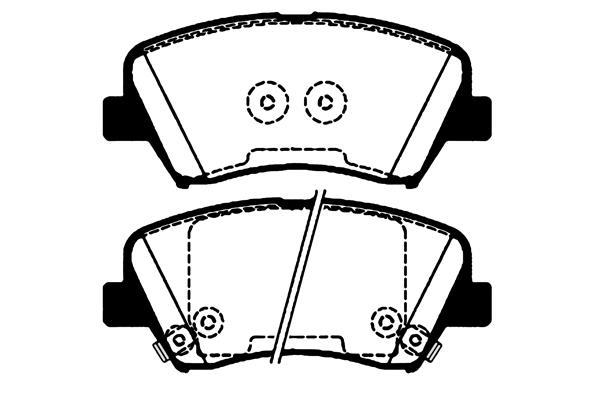 Jeu de 4 plaquettes de frein Raicam RA.1035.0