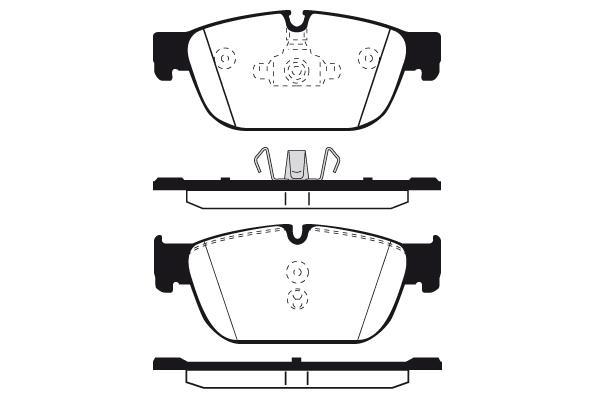 Jeu de 4 plaquettes de frein Raicam RA.1049.1
