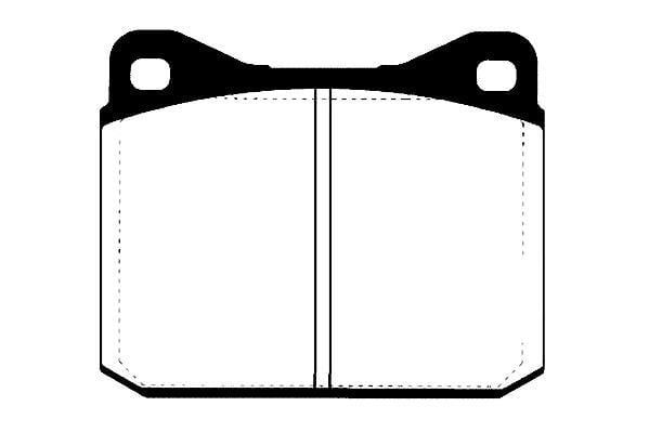 Jeu de 4 plaquettes de frein Raicam RA.0105.1