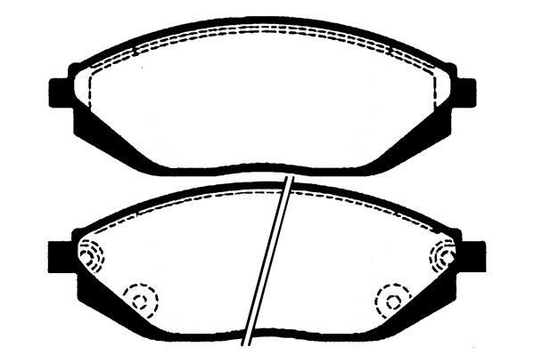 Jeu de 4 plaquettes de frein Raicam RA.1050.0