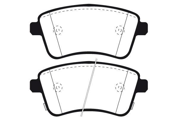 Jeu de 4 plaquettes de frein Raicam RA.1051.0