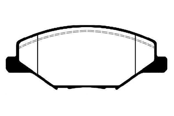Jeu de 4 plaquettes de frein Raicam RA.1071.0