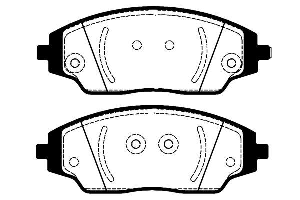 Jeu de 4 plaquettes de frein Raicam RA.1079.0