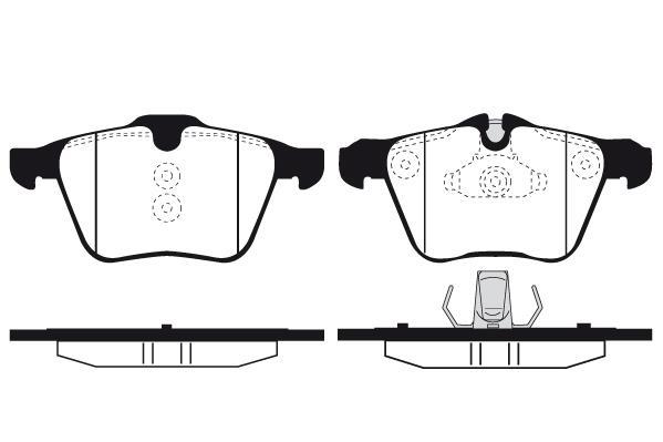Jeu de 4 plaquettes de frein Raicam RA.1096.0