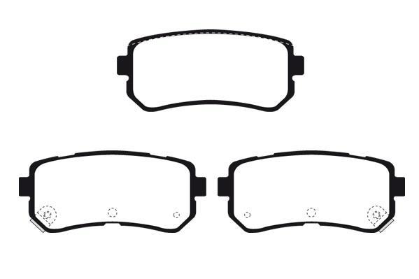 Jeu de 4 plaquettes de frein Raicam RA.1097.0