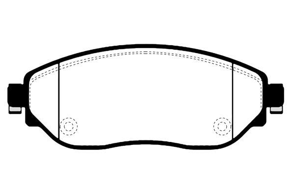 Jeu de 4 plaquettes de frein Raicam RA.1101.0