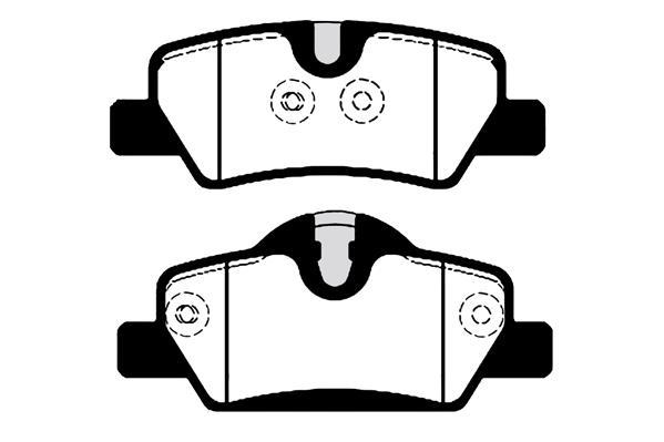 Jeu de 4 plaquettes de frein Raicam RA.1102.0