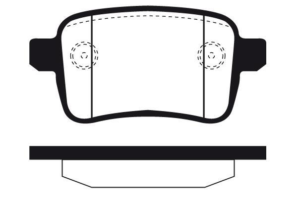 Jeu de 4 plaquettes de frein Raicam RA.1105.1