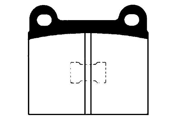 Jeu de 4 plaquettes de frein Raicam RA.0111.0