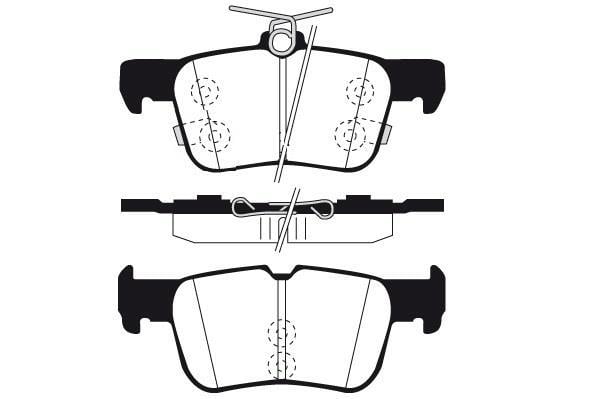 Jeu de 4 plaquettes de frein Raicam RA.1112.0