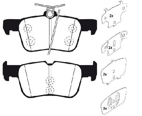 Jeu de 4 plaquettes de frein Raicam RA.1112.3