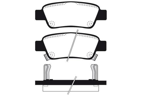 Jeu de 4 plaquettes de frein Raicam RA.1118.0