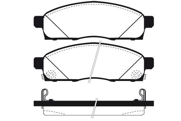 Jeu de 4 plaquettes de frein Raicam RA.1120.0