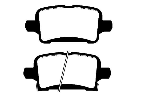 Jeu de 4 plaquettes de frein Raicam RA.1125.0