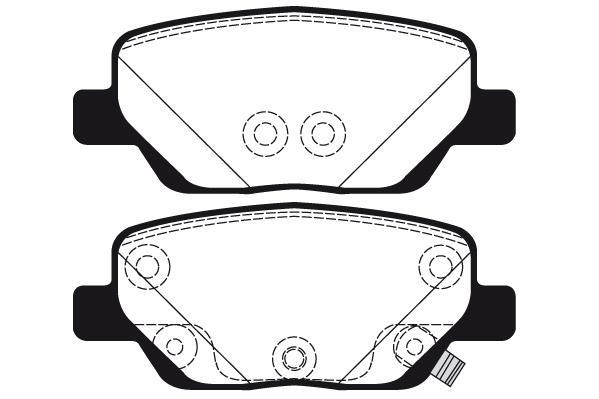 Jeu de 4 plaquettes de frein Raicam RA.1141.0