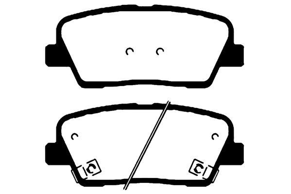 Jeu de 4 plaquettes de frein Raicam RA.1151.0