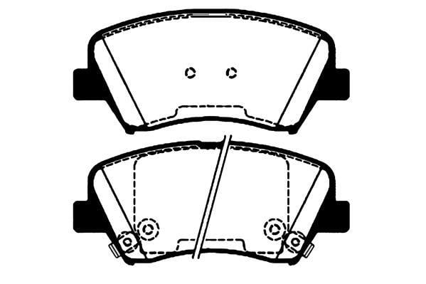 Jeu de 4 plaquettes de frein Raicam RA.1192.0