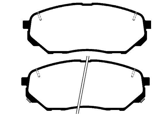 Jeu de 4 plaquettes de frein Raicam RA.1193.0