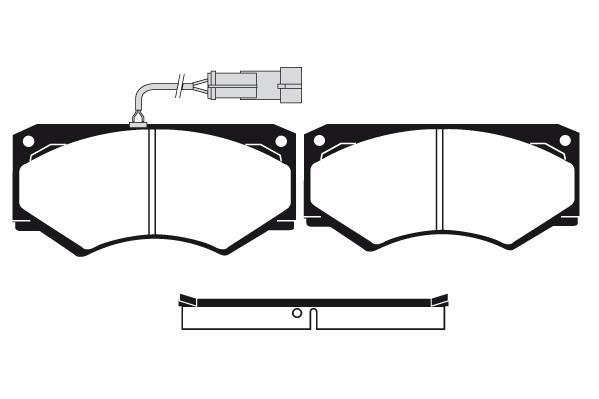 Jeu de 4 plaquettes de frein Raicam RA.0198.6
