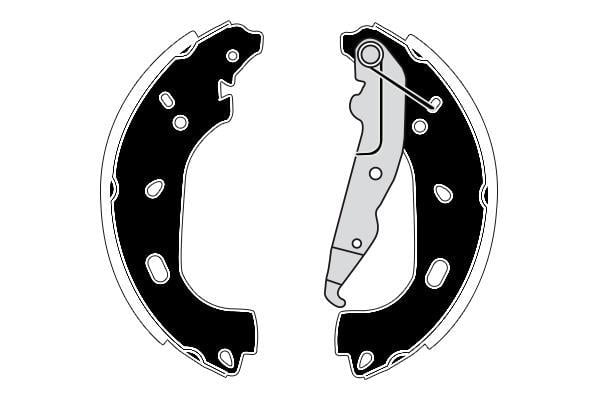 Jeu de 4 mâchoires de frein Raicam RA20060