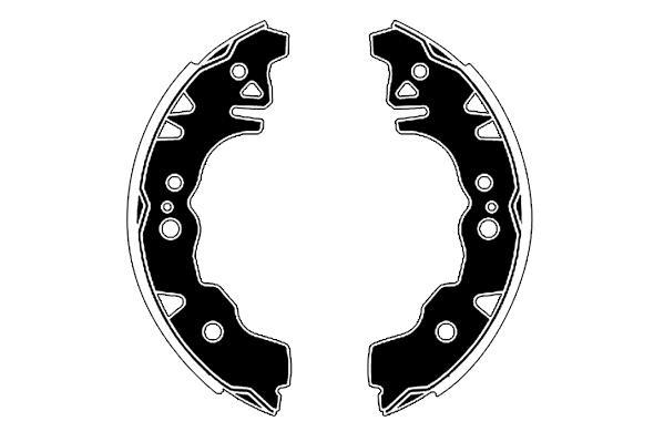 Jeu de 4 mâchoires de frein Raicam RA20190