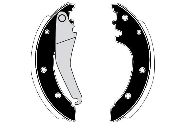 Jeu de 4 mâchoires de frein Raicam RA20300