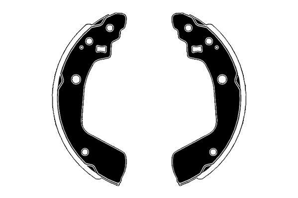 Jeu de 4 mâchoires de frein Raicam RA20460