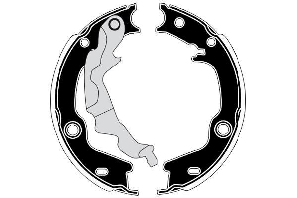 Jeu de 4 mâchoires de frein Raicam RA20550