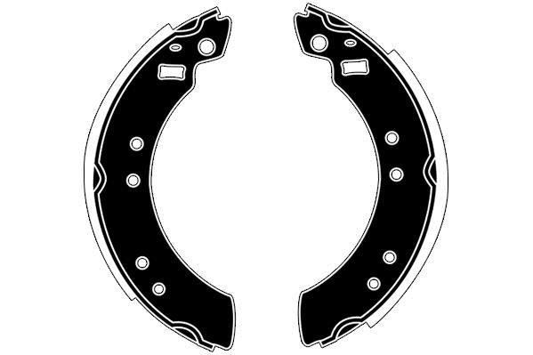 Jeu de 4 mâchoires de frein Raicam RA20600