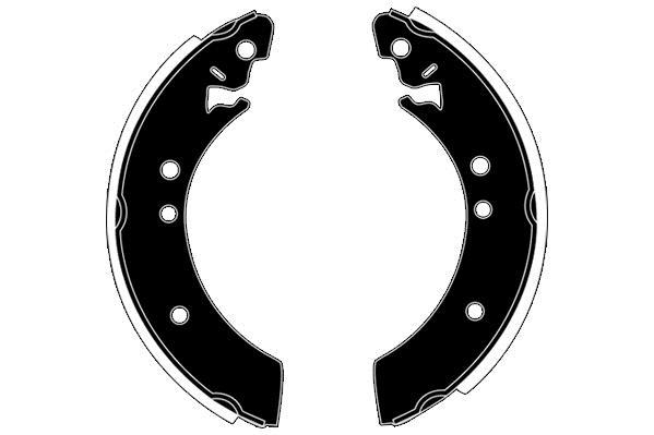 Jeu de 4 mâchoires de frein (Garniture de frein à tambour) Raicam RA21040