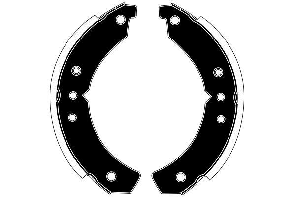 Jeu de 4 mâchoires de frein (Garniture de frein à tambour) Raicam RA21060