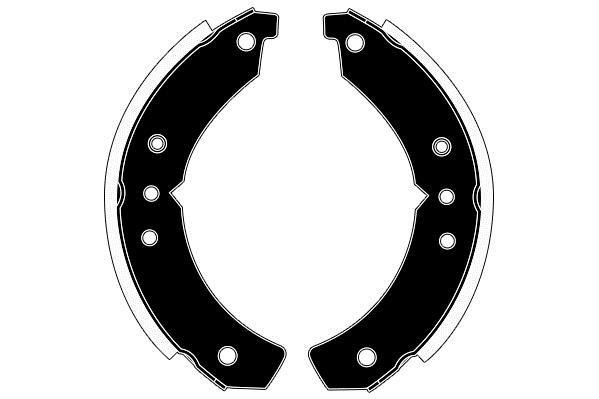Jeu de 4 mâchoires de frein (Garniture de frein à tambour) Raicam RA21070
