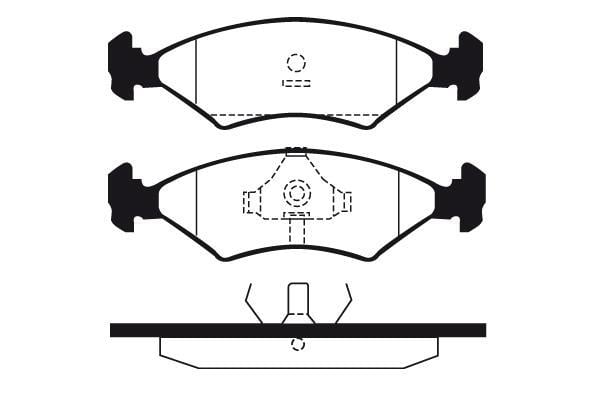Jeu de 4 plaquettes de frein Raicam RA.0219.2