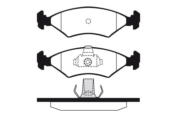 Jeu de 4 plaquettes de frein Raicam RA.0219.4