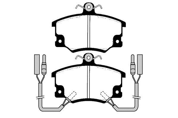 Jeu de 4 plaquettes de frein Raicam RA.0222.2