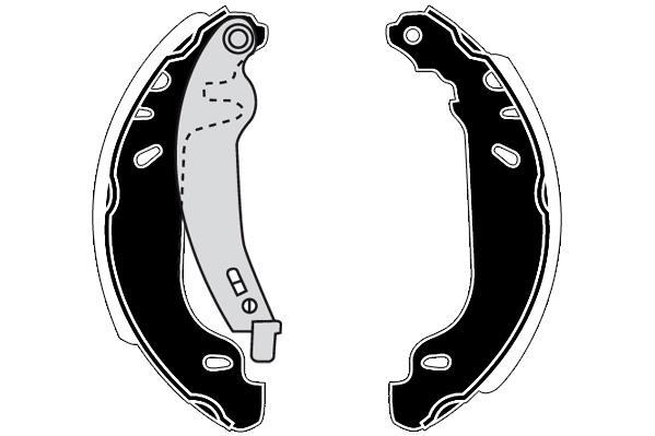 Jeu de 4 mâchoires de frein Raicam RA26021