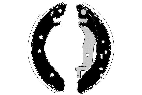 Jeu de 4 mâchoires de frein Raicam RA26040