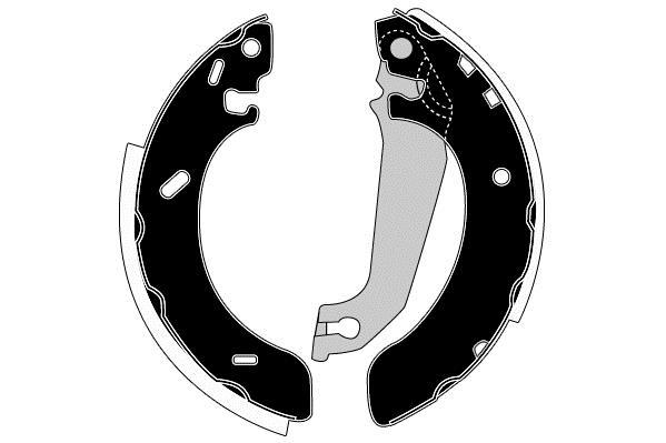 Jeu de 4 mâchoires de frein Raicam RA26050