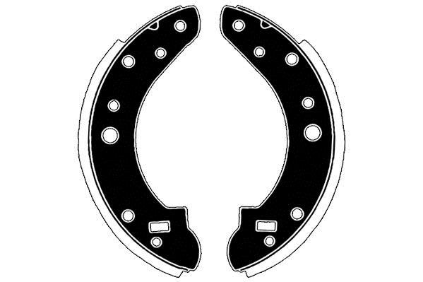 Jeu de 4 mâchoires de frein Raicam RA26120