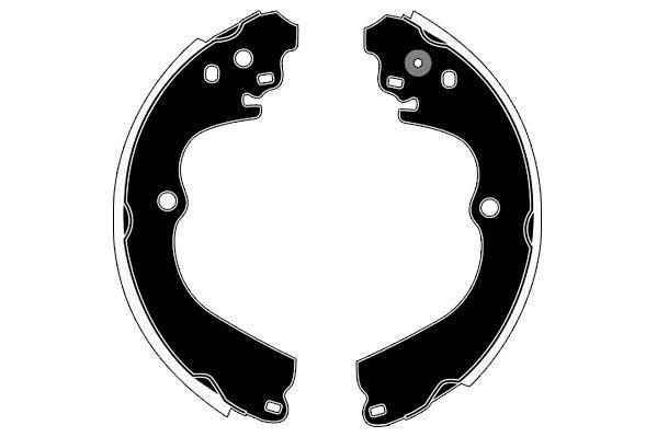 Jeu de 4 mâchoires de frein Raicam RA26230