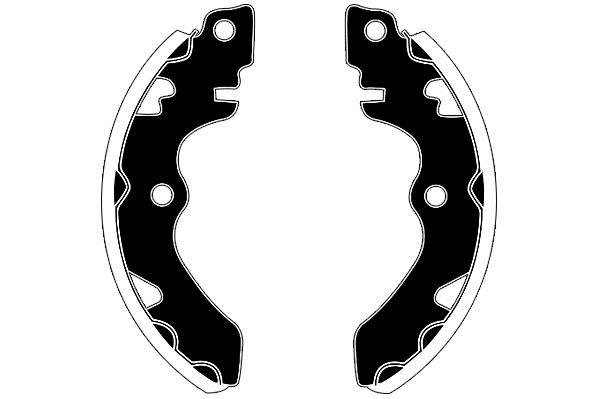 Jeu de 4 mâchoires de frein (Garniture de frein à tambour) Raicam RA26270